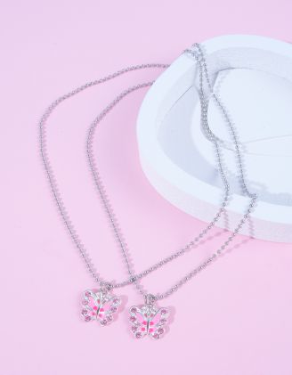 Підвіска на шию best friends з кулоном у вигляді метелика | 262474-14-XX - A-SHOP