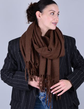 Палантин на шию з китицями | 264321-33-XX - A-SHOP