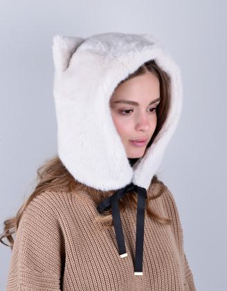 Шапка вушанка хутряна з вушками | 263063-01-XX - A-SHOP