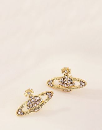 Сережки з гвіздочками у вигляді Сатурна | 259357-04-XX - A-SHOP