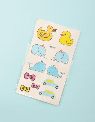 Тату тимчасове з качками та китами | 251294-21-XX - A-SHOP