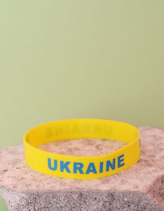 Браслет на руку з написом UKRAINE | 254775-19-XX - A-SHOP