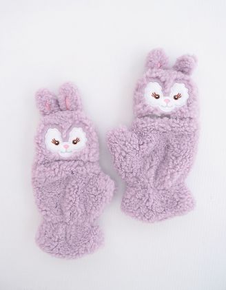 Рукавиці мітенки з зображенням кролика | 252104-35-XX - A-SHOP