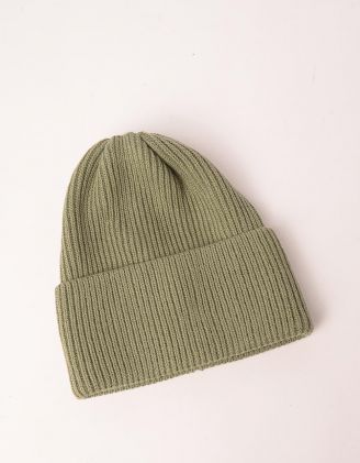 Шапка ковпак у рубчик з відворотом | 248887-81-XX - A-SHOP