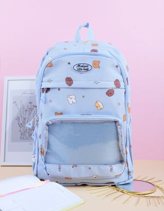 Рюкзак для міста з принтом звіряток | 263876-18-XX - A-SHOP