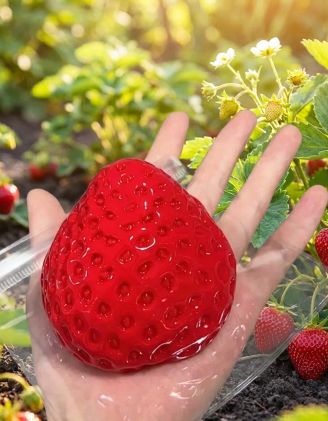 Сквіш антистрес у вигляді полуниці | 267790-15-XX - A-SHOP