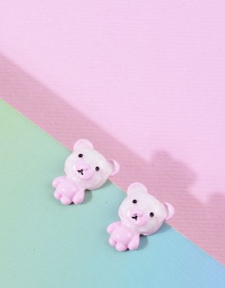 Сережки пусети у вигляді ведмедика | 263440-70-XX - A-SHOP