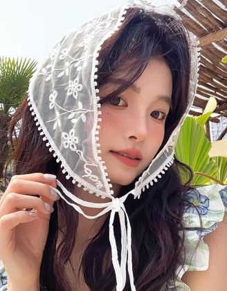 Хустка мереживна у квітку | 266233-01-XX - A-SHOP