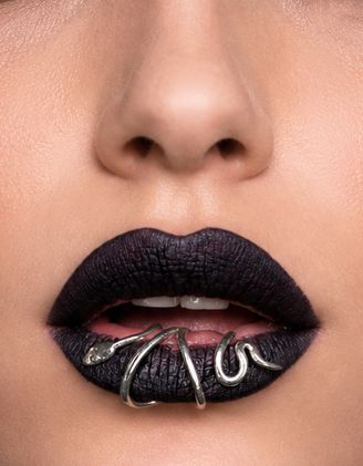 Сережка обманка на губу у вигляді змії | 268009-05-XX - A-SHOP