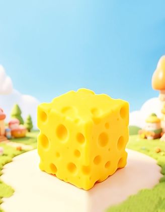 Сквіш антистрес у вигляді сиру 5,5см | 270037-19-XX - A-SHOP