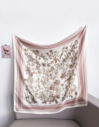 Хустка на шию з принтом квітів | 266261-22-XX - A-SHOP