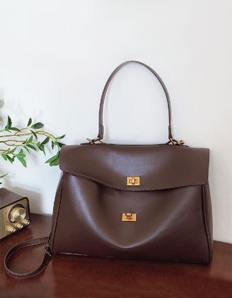 Сумка класична з клапаном та двома відділами | 265471-33-XX - A-SHOP