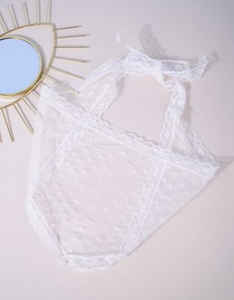 Хустка мереживна з серцями | 266238-01-XX - A-SHOP