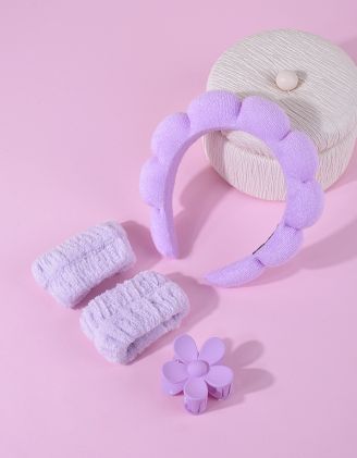 Обідок для волосся та напульсники з заколкою для вмивання | 263292-35-XX - A-SHOP