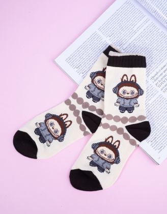 Шкарпетки з зображенням монстра Лабубу | 265615-22-XX - A-SHOP
