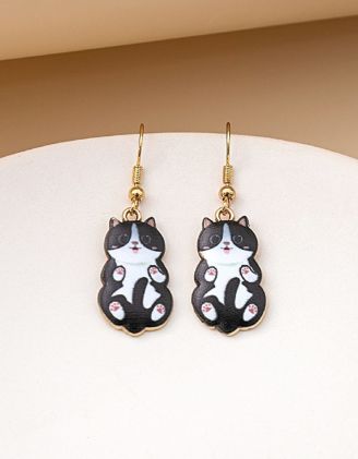 Сережки з котиками | 259653-02-XX - A-SHOP