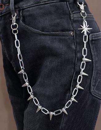 Ланцюжок на пояс з шипами та зіркою | 265559-05-XX - A-SHOP