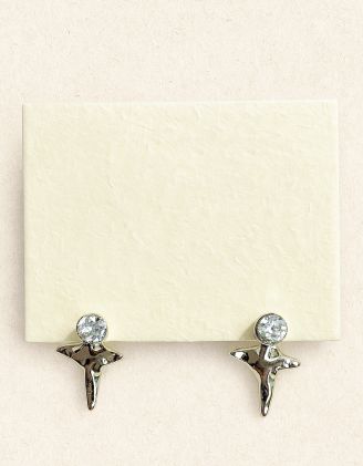 Сережки з імітацією розплавленого металу | 264811-05-XX - A-SHOP