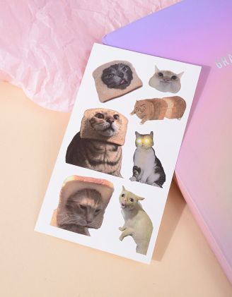 Татуювання тимчасове з зображенням котика | 266250-02-XX - A-SHOP