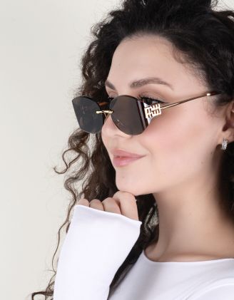 Окуляри сонцезахисні з тонкими дужками | 263965-12-XX - A-SHOP