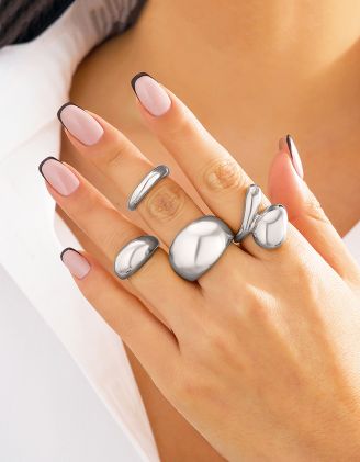 Кільця у наборі з глянцевим покриттям | 263199-05-XX - A-SHOP