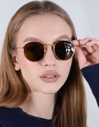 Окуляри сонцезахисні круглі з тонкими дужками | 259301-12-XX - A-SHOP