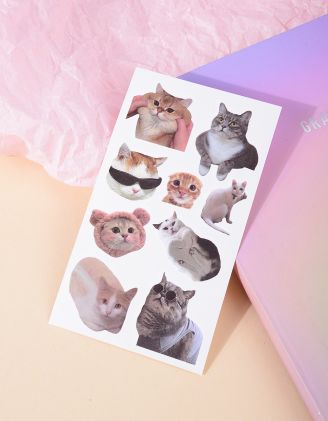 Татуювання тимчасове з зображенням котика | 266250-43-XX - A-SHOP