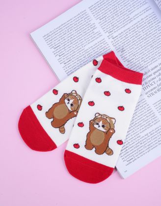 Шкарпетки з принтом киці | 265622-15-XX - A-SHOP