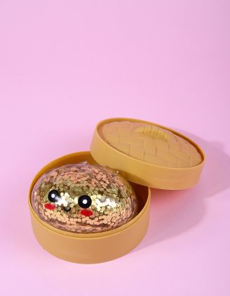 Сквіш антистрес у вигляді пельменя з блискітками | 269345-19-XX - A-SHOP