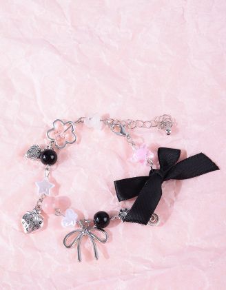 Браслет на руку з квітами та бантом | 266845-02-XX - A-SHOP