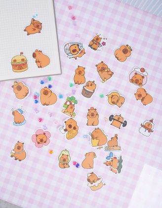 Наліпки з зображенням капібари | 265046-12-XX - A-SHOP