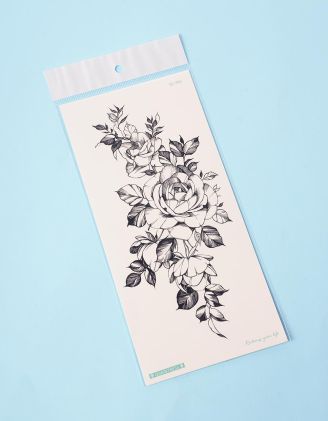 Тату тимчасове з трояндою | 236350-02-XX - A-SHOP