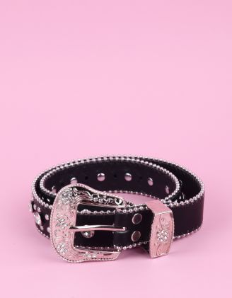 Ремінь декорований стразами | 268047-02-XX - A-SHOP