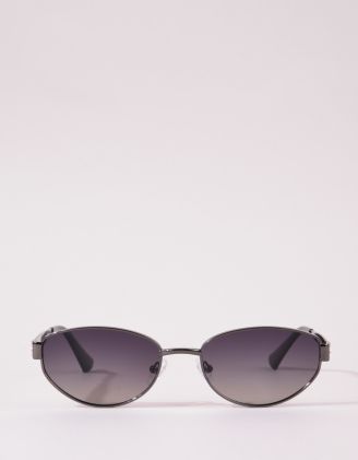 Окуляри сонцезахисні вузькі з фурнітурою на дужках | 265557-02-XX - A-SHOP