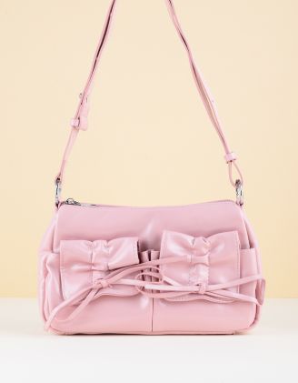 Сумка багет з бантом на кишені | 265310-14-XX - A-SHOP