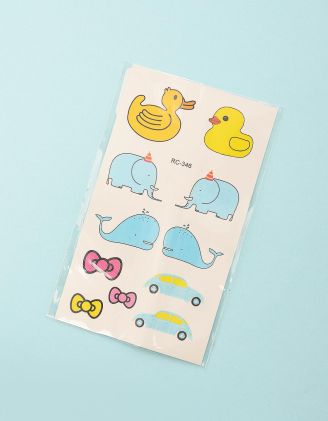 Тату тимчасове з качками та китами | 251294-21-XX - A-SHOP
