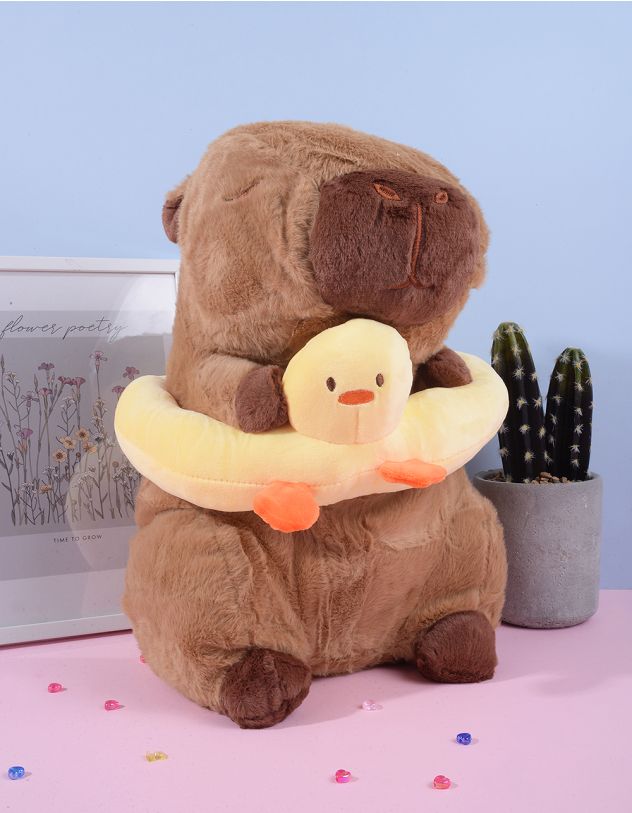 Декор у вигляді капібари з кільцем для плавання | 263948-19-XX - A-SHOP