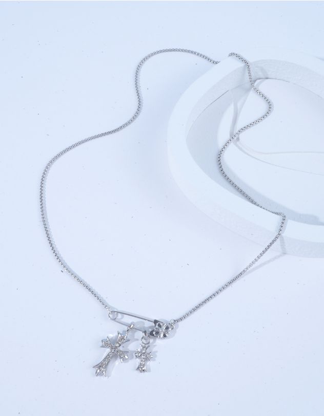 Підвіска на шию з хрестами на булавці | 262936-05-XX - A-SHOP
