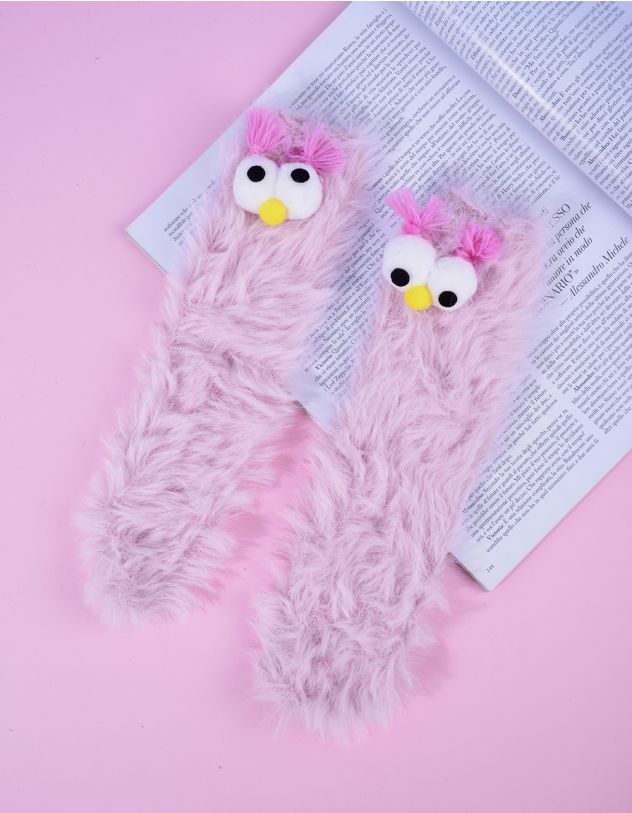 Шкарпетки хутряні з очима | 263539-14-XX - A-SHOP