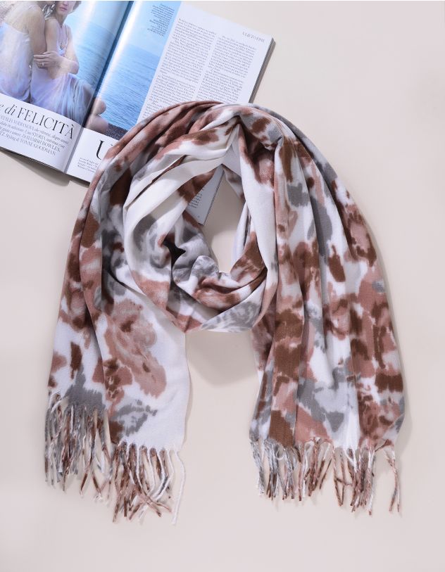 Палантин з квітковим принтом | 265373-40-XX - A-SHOP