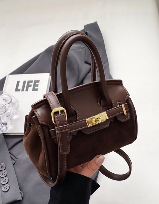 Сумка на довгому ремінці з фурнітурою | 264510-33-XX - A-SHOP