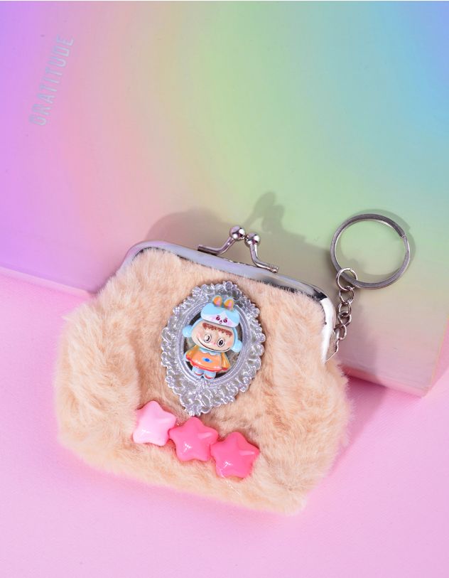 Монетниця хутряна з лабубу | 265003-22-XX - A-SHOP