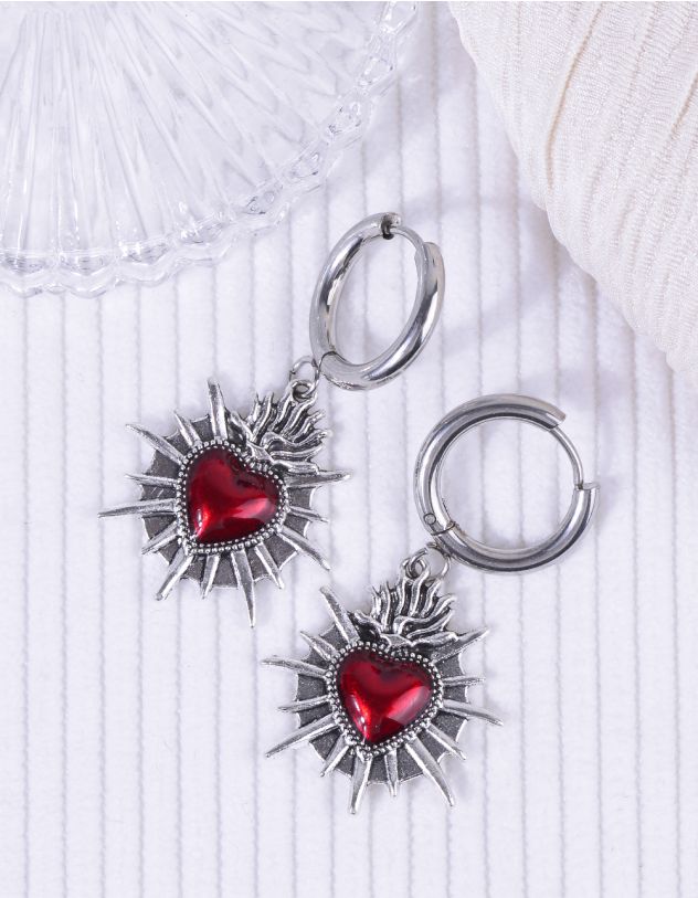 Сережки у вигляді серця | 264616-60-XX - A-SHOP