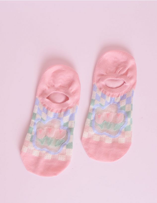 Шкарпетки з зображенням квітів | 253591-14-XX - A-SHOP