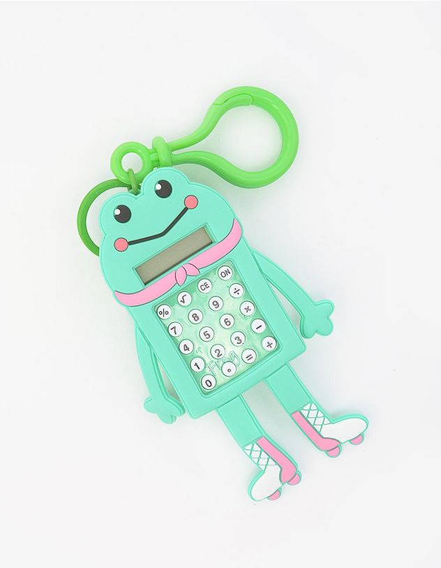 Калькулятор брелок на сумку у вигляді жабки з іграшкою лабіринтом | 249012-14-XX - A-SHOP