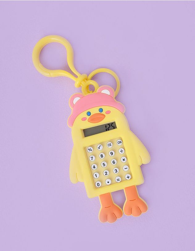Брелок на сумку калькулятор у вигляді качки з іграшкою лабіринтом | 249011-14-XX - A-SHOP