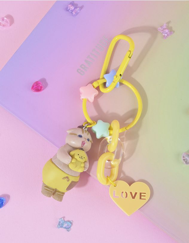 Брелок на сумку у вигляді котика з персонажем аніме Куромі та Мелоді | 263749-19-XX - A-SHOP