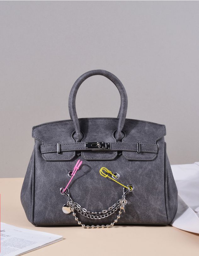 Сумка класична з ланцюжком та булавкою | 262736-11-XX - A-SHOP