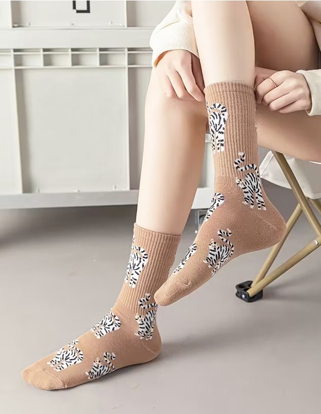 Шкарпетки з принтом котика | 264772-39-XX - A-SHOP