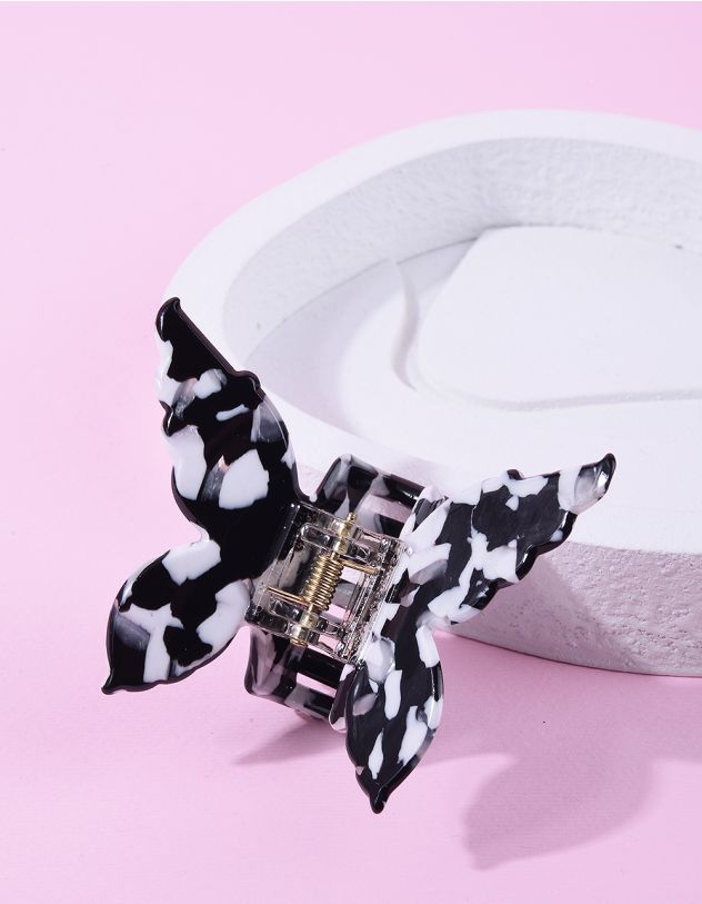 Заколка для волосся у вигляді мармурового метелика | 260264-02-XX - A-SHOP